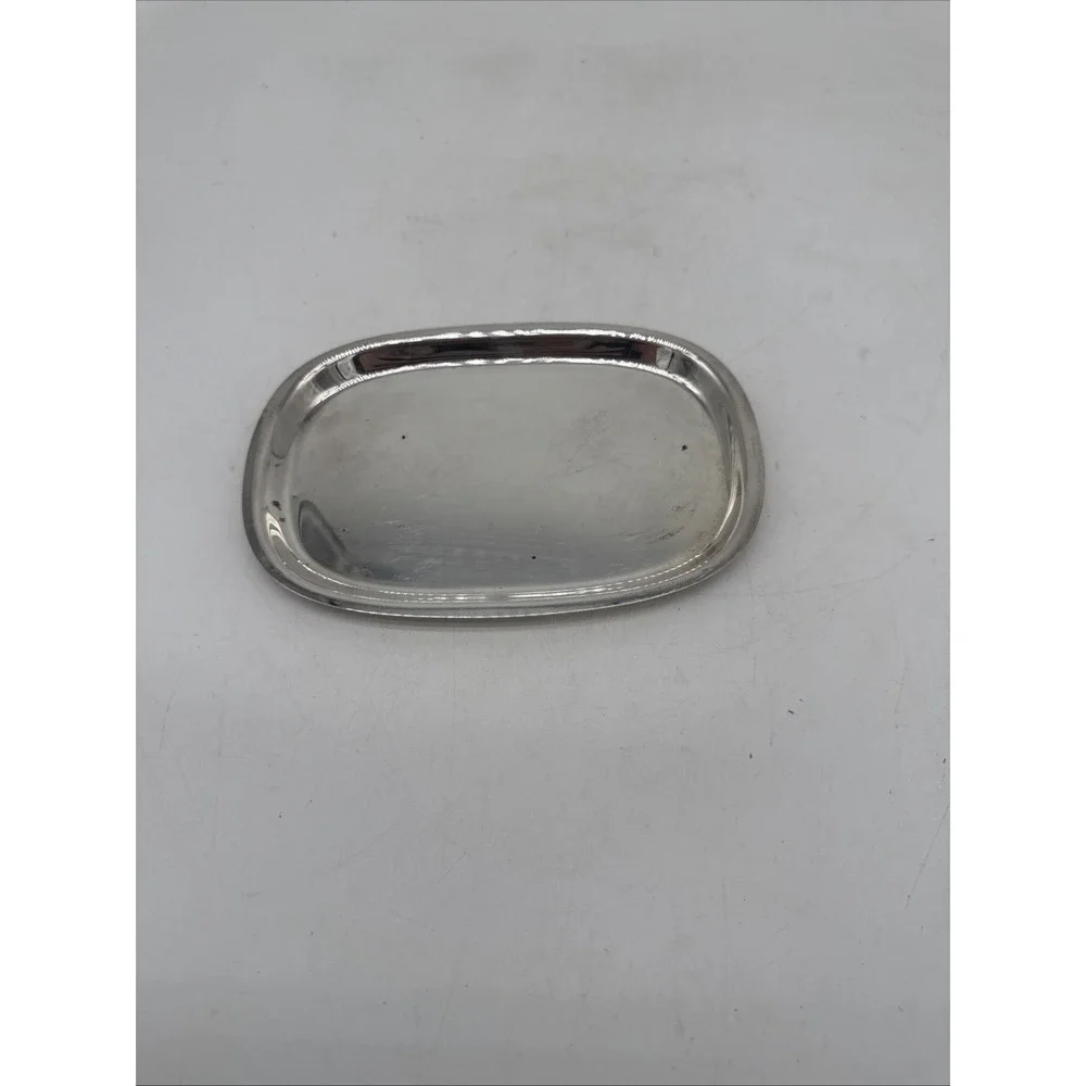 Vintage Silverplate Oval Serving Tray 7.75